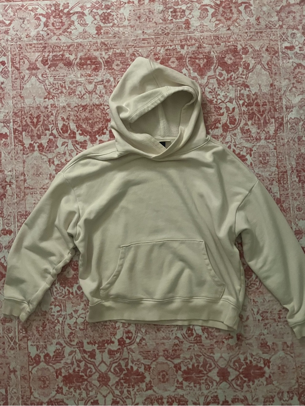 cream white oversized hoodie